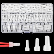 250 Pcs Closed End Crimp Connectors, 22-16/16-14/12-10 AWG Gauge Nylon
