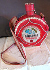 Prokupac Beograd Mahastirka Stara Yugoslavia  Leather bound Plum Brandy Bottle — photo 1
