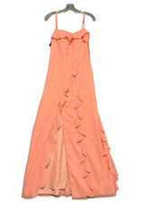Barbie Azazie Chiffon Ruffle Maxi Dress A4 Bridesmaid Coquette Formal Fairycore