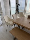Rectangular Wood & Metal Indoor Dining Table w/ 2 Bench, Brown, Seats Up to 8 — photo 3