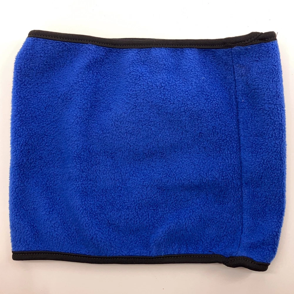 Classic Blue Fleece with black trim winter neck gaiter