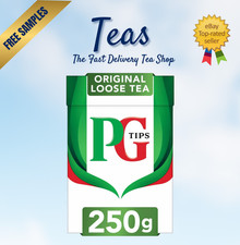 PG Tips Premium Loose Leaf Black Tea 250g Box English Breakfast  | FREE SAMPLES!
