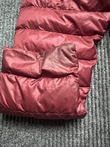 REI Co-Op Down Jacket Men's Small Red Maroon Quilted Nylon Outdoors Hiking Coat - Picture 12 of 14