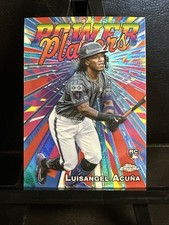 2025 Topps Chrome Baseball Luisangel Acuna RC Power Players #PP-24