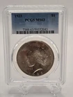 🔥 1923 Peace Dollar PCGS MS63 Silver $1 Coin Choice Uncirculated