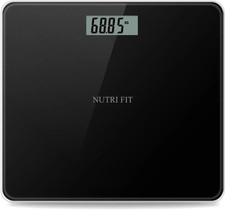 NUTRI FIT Digital Bathroom Scale Body Weight Bath Scale Accurate Watching NEW US