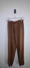 Romwe | Brown High Waist Jogger Sweatpants Size Medium