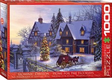 Eurographics Home for the Holidays 1000 Piece Jigsaw Puzzle Excellent condition