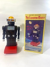 C.1970s THE LAUGHING ROBOT working original condition w/ original box tin space