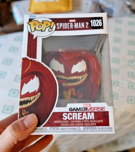 NICE Vintage Funko Pop! Figure Figurine Pop Marvel Spider-Man 2 Scream #1026 Toy