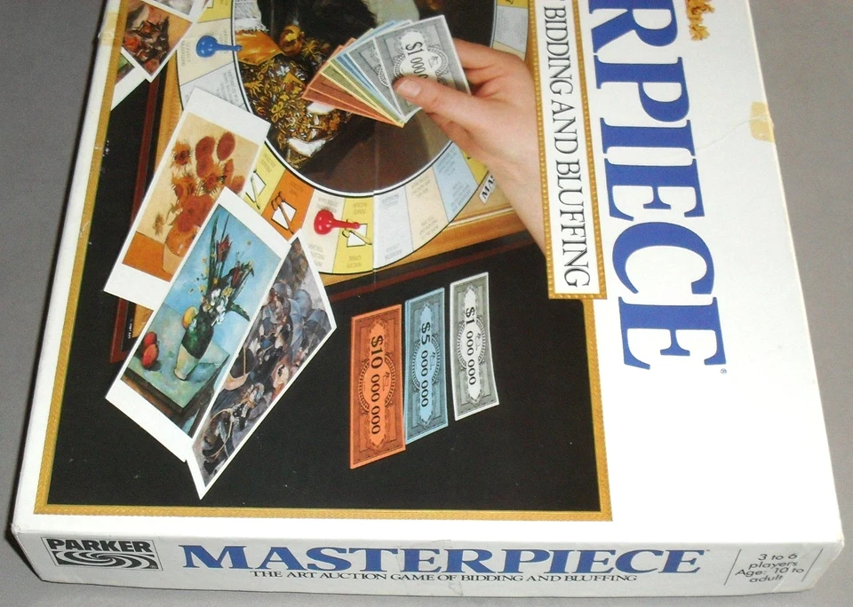 Masterpiece Board Game Parker Art Auction Strategy 1987 COMPLETE VINTAGE RETRO - Image 4 of 4