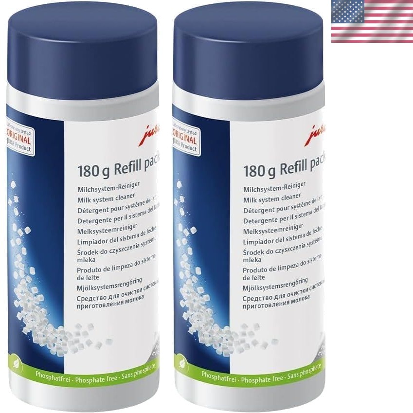 Milk System Cleaner Refill Pack of 2 180g Mini Tabs for Espresso Machines