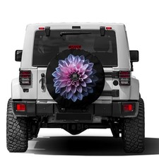 Spare Tire Cover 17 With Backup Camera Hole Chrome Pink And Purple Flower Spare Tire Cover 17 With Backup Camera Hole Chrome Pink And Purple Flower