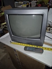 Apex AT 1302 13" CRT TV Retro Gaming Television With Remote side input