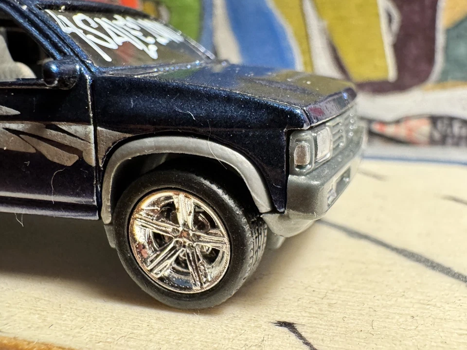 Camión Matchbox Serie 95 2021 Nissan carrocería rígida camioneta personalizada suelta Foto 3 de 4