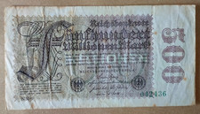 1923 germany 500 million mark HYPER INFLATION