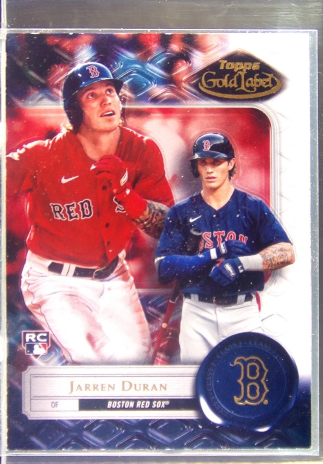 2022 Topps Gold Label Jarren Duran Class 3 RC #15 Sox