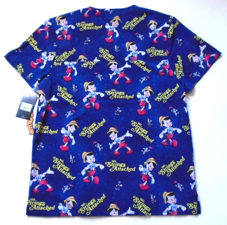 Nuevo con etiquetas Exfoliantes Disney Pinnochio Cuello en V Sin Cuerdas Poliéster Spandex Para Hombres S Foto 4 de 4