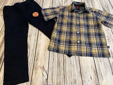 Boys Set Gap Shirt  Children  s Place Navy Blue Chino Pants Slacks Sz 4/5T/5