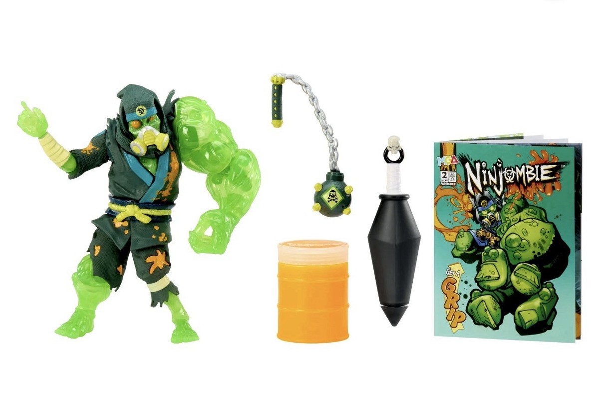 Ninjombie Action Figure - Haz Mat, Ninja Zombie with Slime | eBay