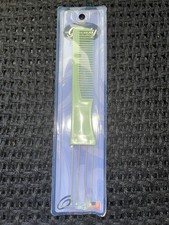 Vintage New Old Stock GOODY Green Hair Comb Lift Pick Combo ToolHair Styling