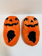 Halloween Pumpkin Slippers, Adult Size Extra Large New Without Tags Men 11-12