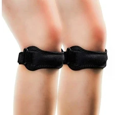 Patella Stabilizer Knee Strap 2 Pack Support Brace One Size Adjustable NEW NOS