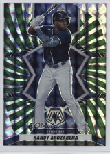 2022 Panini Mosaic Green Swirl Mosaic Prizm 2/12 Randy Arozarena #58 7xr