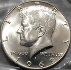 1969-D KENNEDY 40% SILVER HALF DOLLAR MINT SET COIN UNCIRCULATED