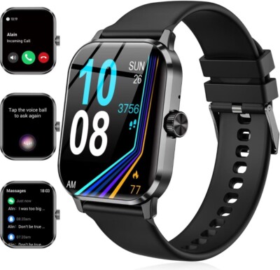 Smart Watch for Men and Women, HD Fitness Tracker with Bluetooth  Calls
