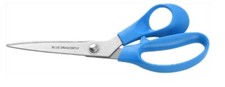 Blue Dragonfly 9" Heavy Crafting Scissors Stainless Steel Blue Handle