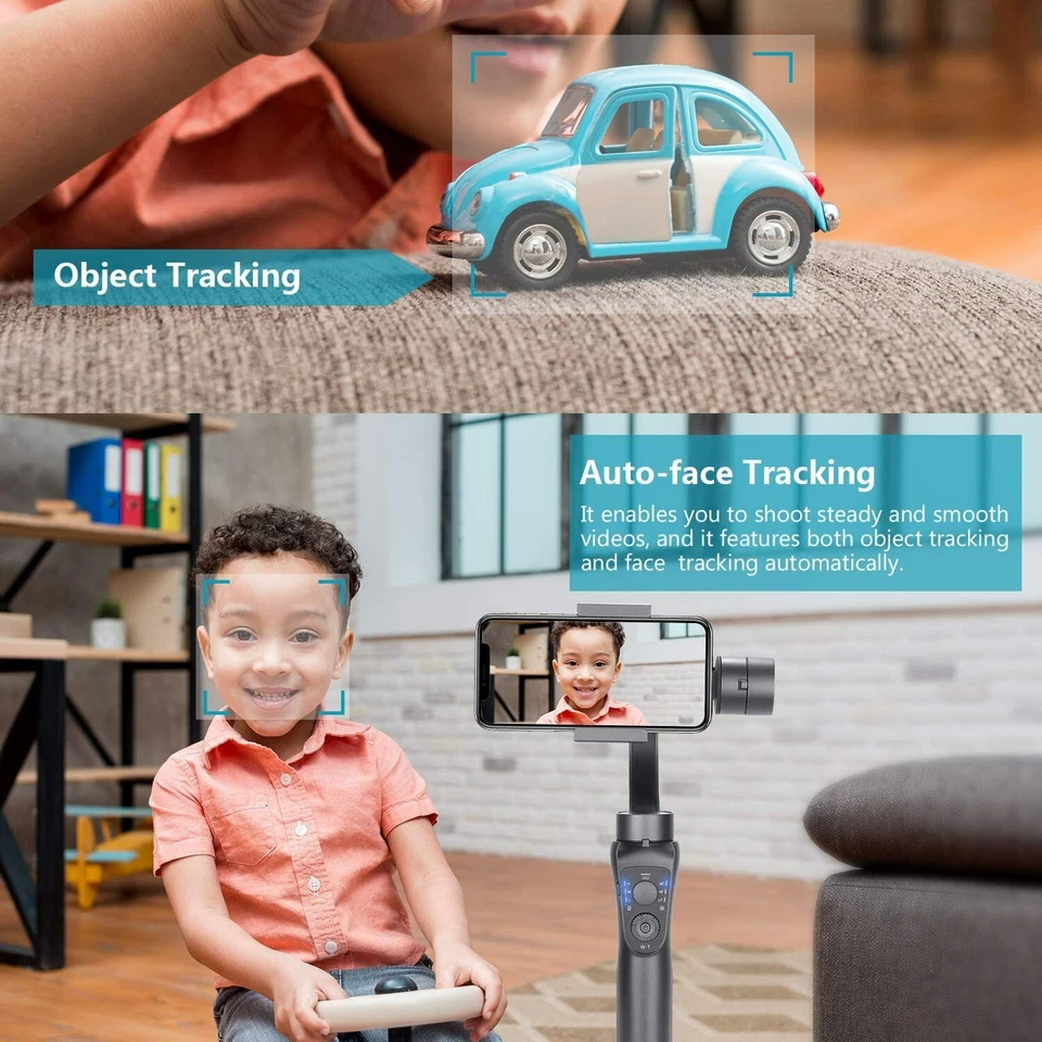 3-axis Gimbal Handheld Stabilizer for 6-inch Smartphone Samsung Huawei iPhone - Image 4 of 4