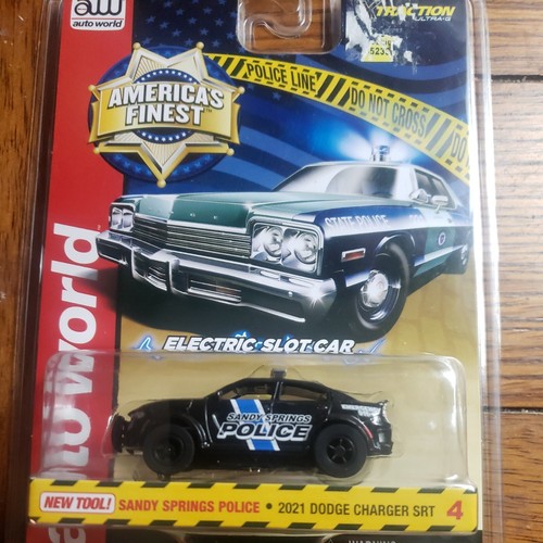 Auto World 2021 Dodge Charger SRT Electric Ultra G Slot Car Sandy