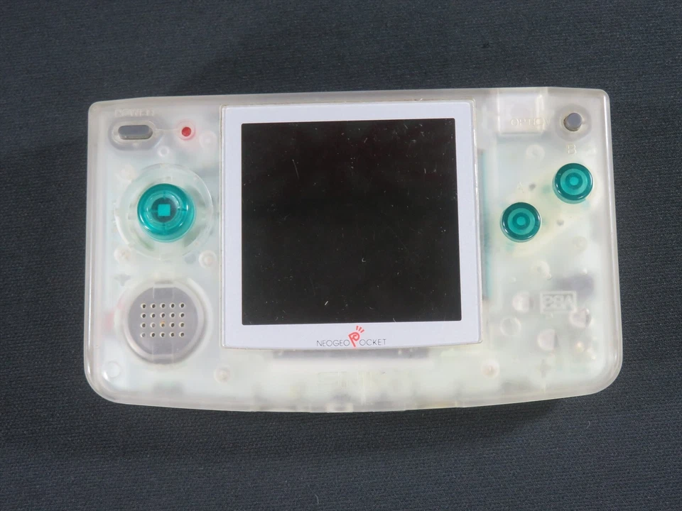neo geo pocket console snk crystal white Japan tested game neogeo ntsc-j ngp - Image 3 of 4