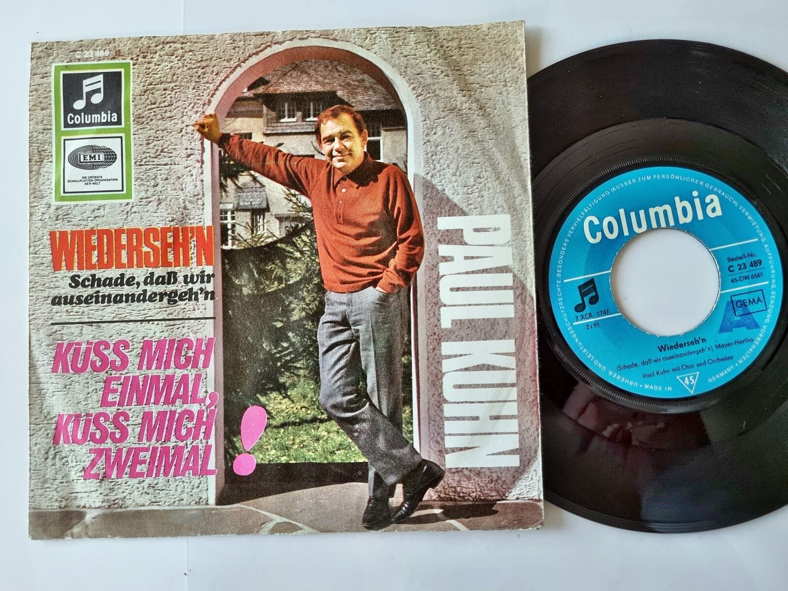 Paul Kuhn - Wiederseh'n (Schade, dass wir auseinandergeh'n) 7'' Vinyl Germany