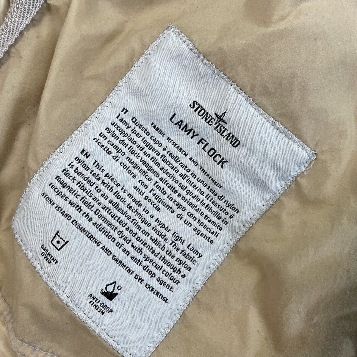 STONE ISLAND Lamy Flock Jacket Shell Nylon Tela Men's Hooded STONE ISLAND Lamy Flock Jacket Shell Nylon Tela Men's Hooded