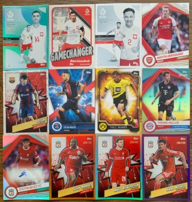 Topps Fan Set 2023/24 Arsenal Chelsea Liverpool Polska PSG Bayern Karten aussuchen
