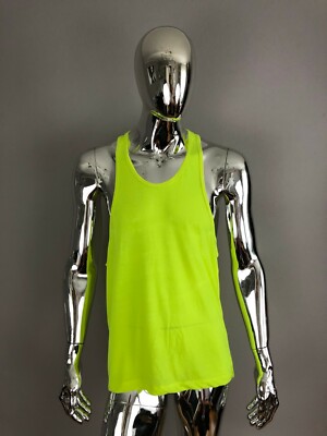Men's Solid Color T-Shirt Cotton Breathable Sports Outdoor GYM Size M