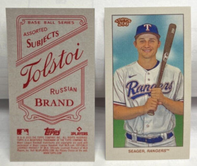 Corey Seager 2023 Topps 206 Hoch Serie Tolstoi Rücken Sp - Texas Rangers