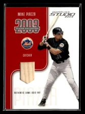 2003 Donruss Studio Mike Piazza Player Collection Red Bat Relic /300 Mets U3743