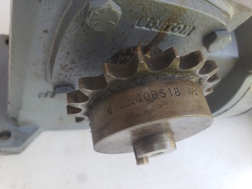 BOSTON GEAR REDUCER F715A-15ST-B5-J1,15 RATIO,Baldor motor 230/460/1725RPM,g16b - Picture 4 of 4