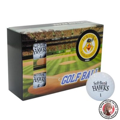 NEW LEZAX Fukuoka SoftBank Hawks Golf Balls 6 Pieces White SBBA