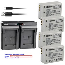 Kastar Battery Dual Charger for Canon NB-7L CB-2LZE Canon PowerShot G10 Camera