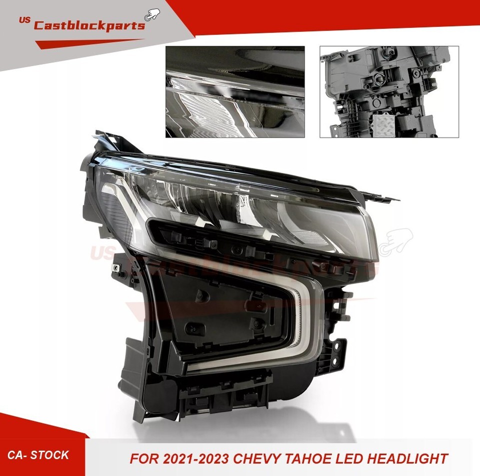 For 2021-2023 Chevy Tahoe Suburban LED Headlight Headlamp Passenger ...