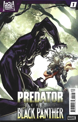 Predator vs. Black Panther #1 1:25 Pete Woods Variant Marvel 2024