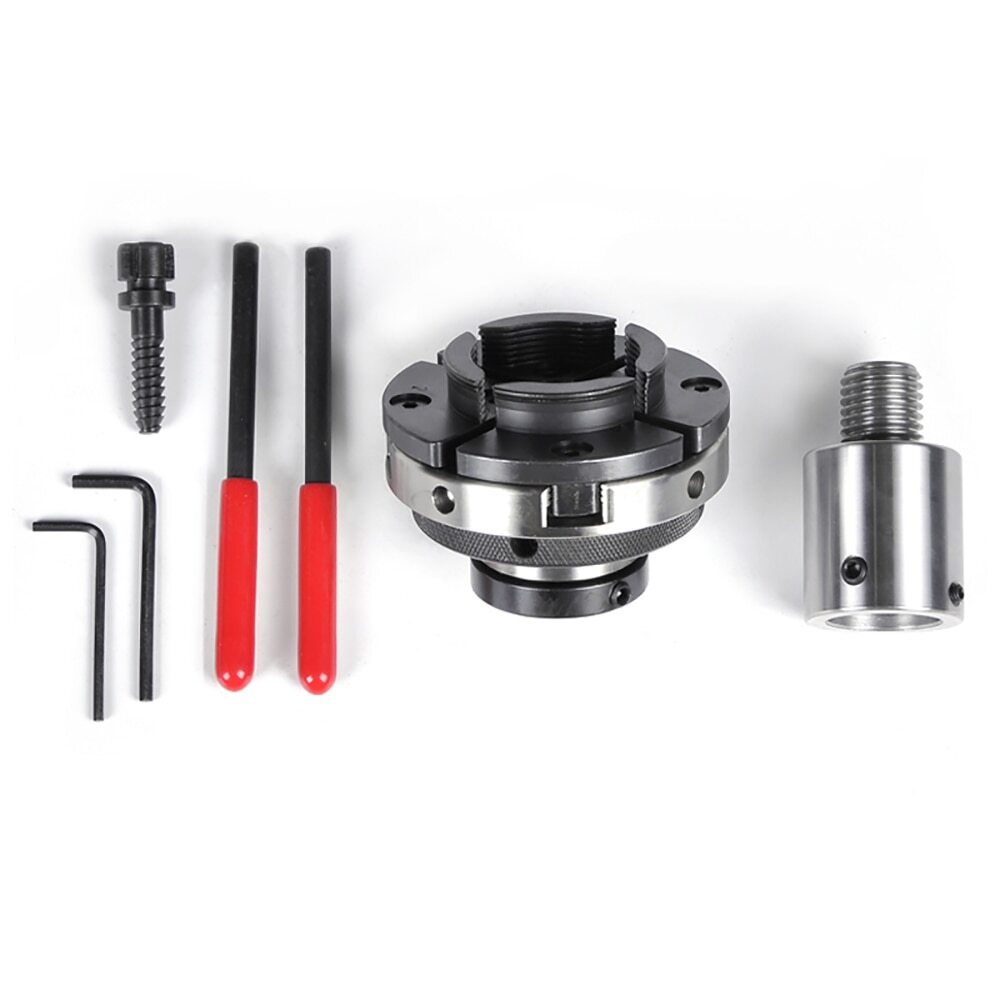 Precision Chuck 4 Inch 4-Jaw Self Centering Wood Turning Lathe Chuck Thread
