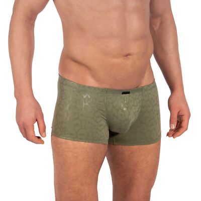 Manstore M2335 Micro Hose Herrenunterwäsche Boxershorts Herren kurz Leopard glänzend