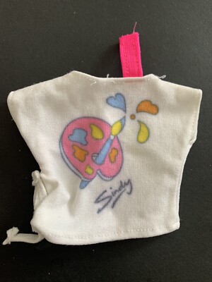 Sindy Paint A Picture Artist T-Shirt Hasbro Rarität 1989