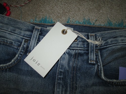 NWT * Joie Hesie Marina Straight Crop RAW HEM JEANS * $248 * USA * SZ 29 * - Picture 4 of 7