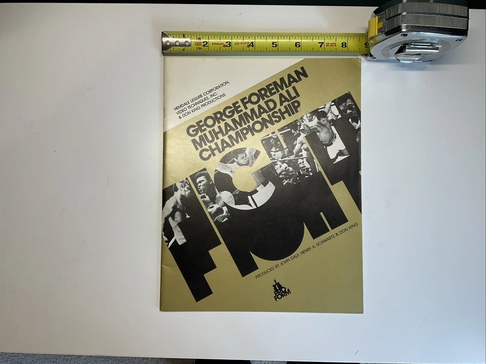 Vintage George Foreman Muhammad Ali Championship Fight Boxing Program - Image 4 of 4